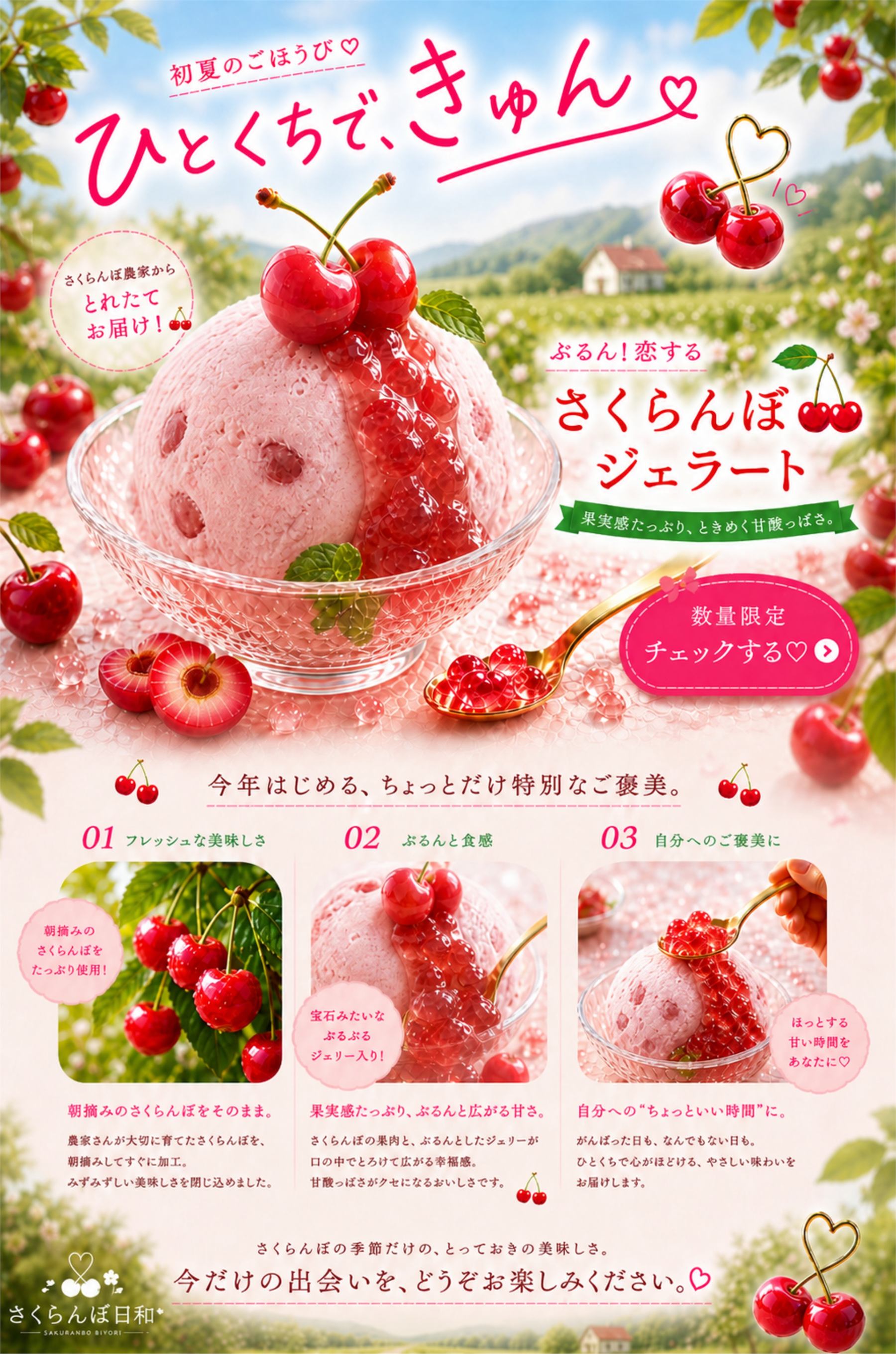 Sakuranbo Gelatoのデザイン